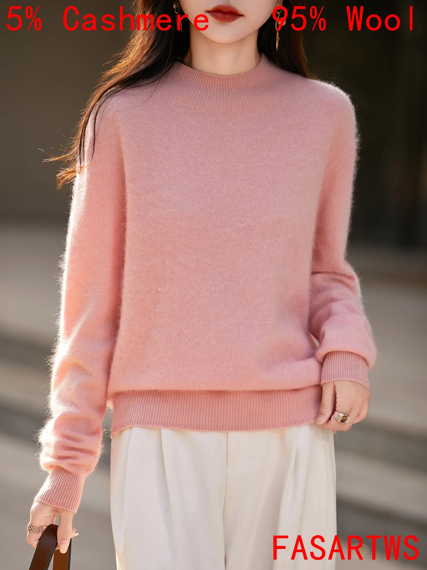 Осень-зима, новый шикарный кашемировый свитер - Фотография_4