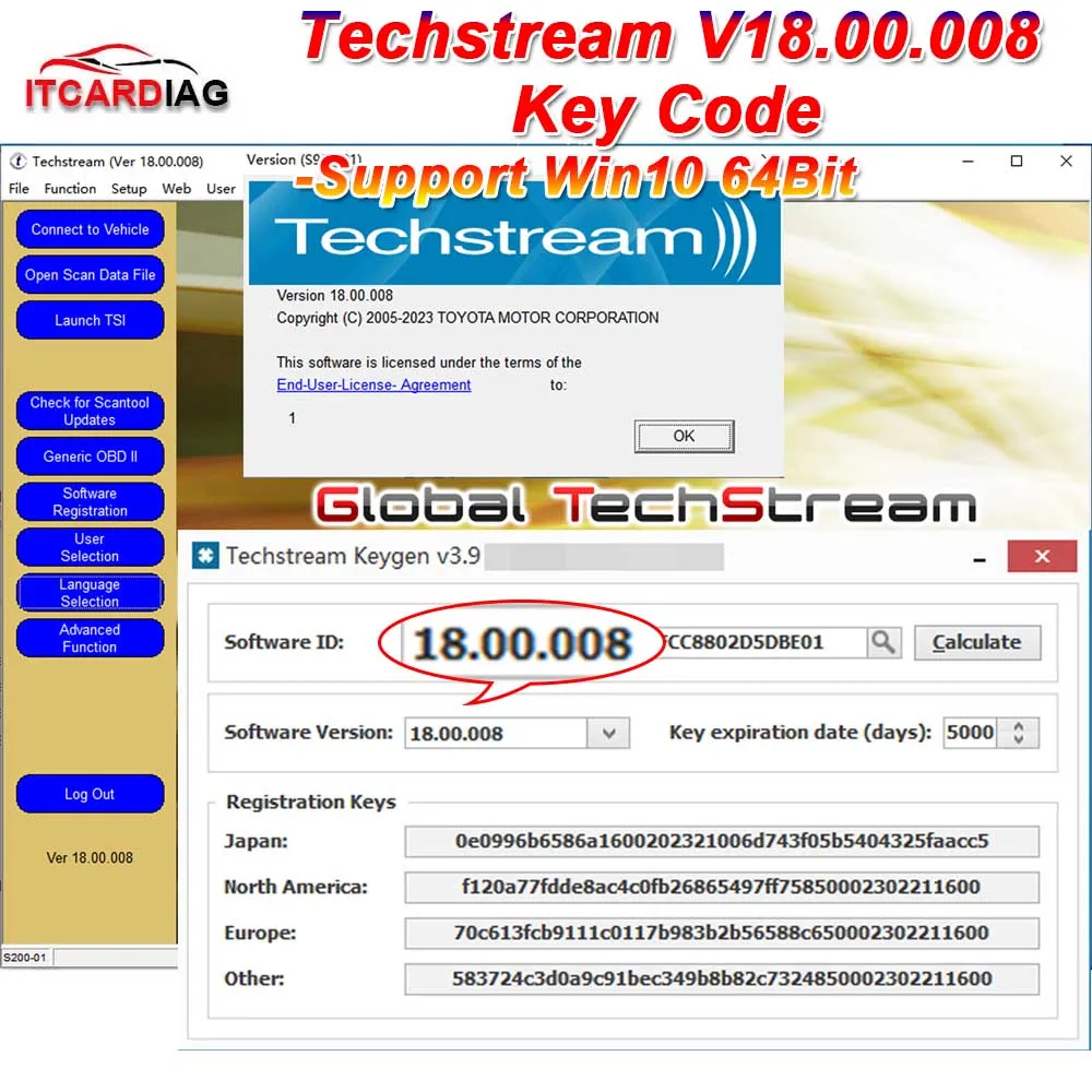 Программное обеспечение tis techstream 18.00.008