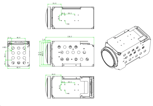 "cmos 1080p модуль hd-камеры с объективом 7-322 мм - Фотография_4