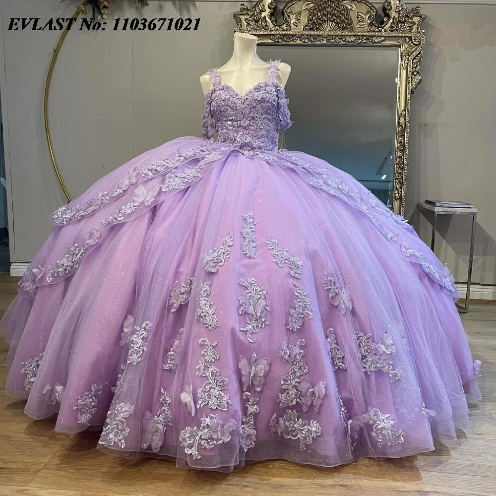 Evlast индивидуальное лавандовое платье quinnceanera