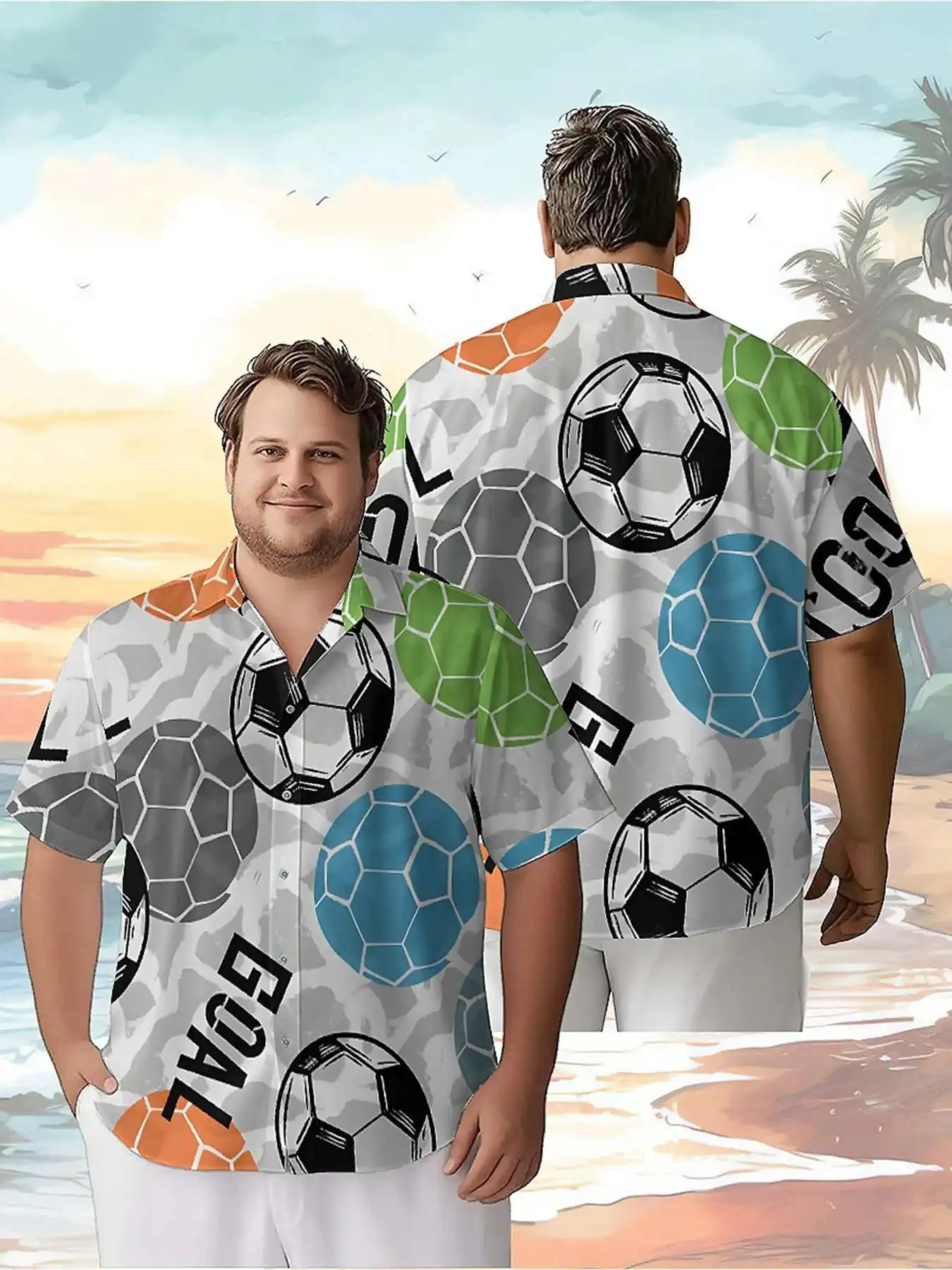 Мужские гавайские рубашки больших