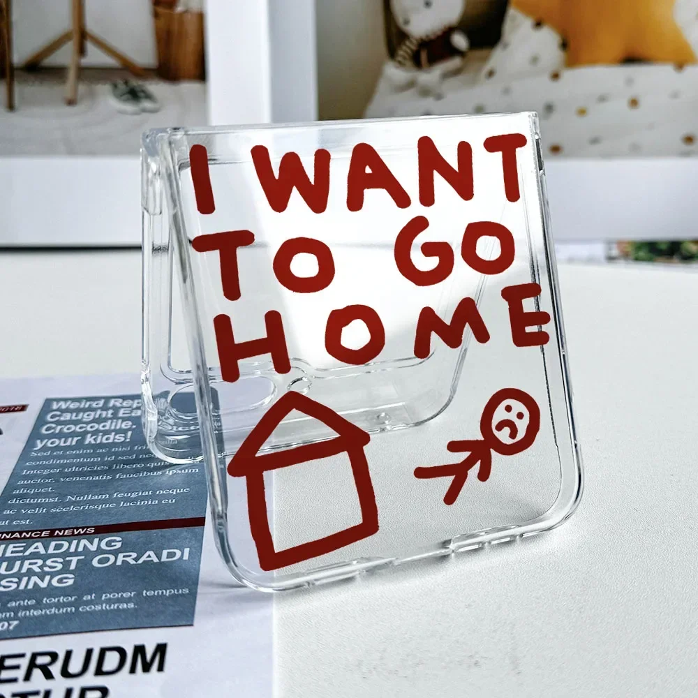 Чехол plain i want to go home words - Фотография_4