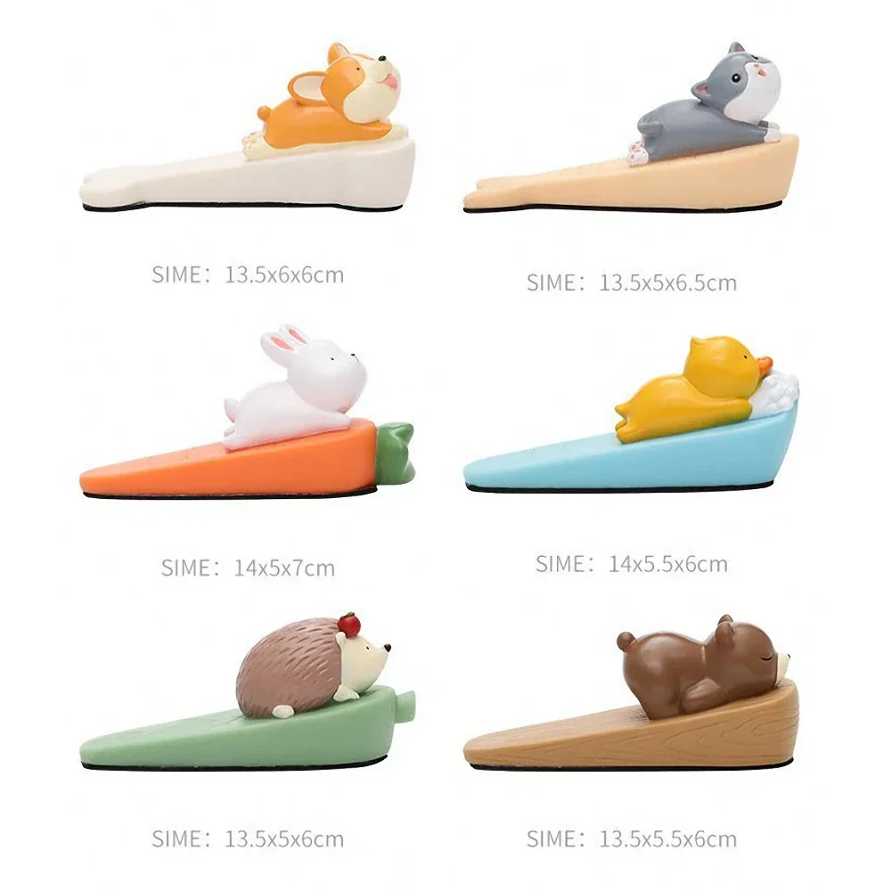 Силиконовый дверной стопор с мультяшными животными - Фотография_5