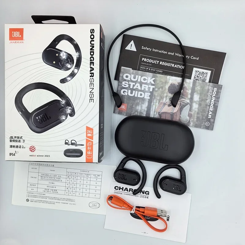 Оригинальные беспроводные наушники jbl soundgear sense true с крючком - Фотография_3