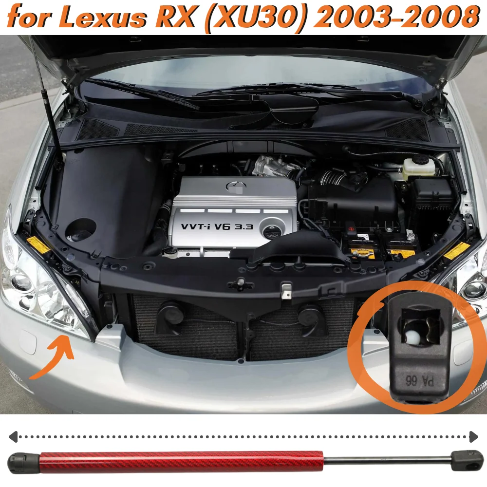 Qty(1) стойка капота для lexus
