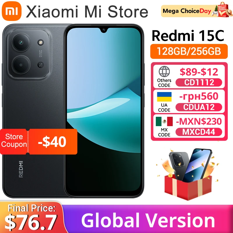 Смартфон xiaomi redmi 15c