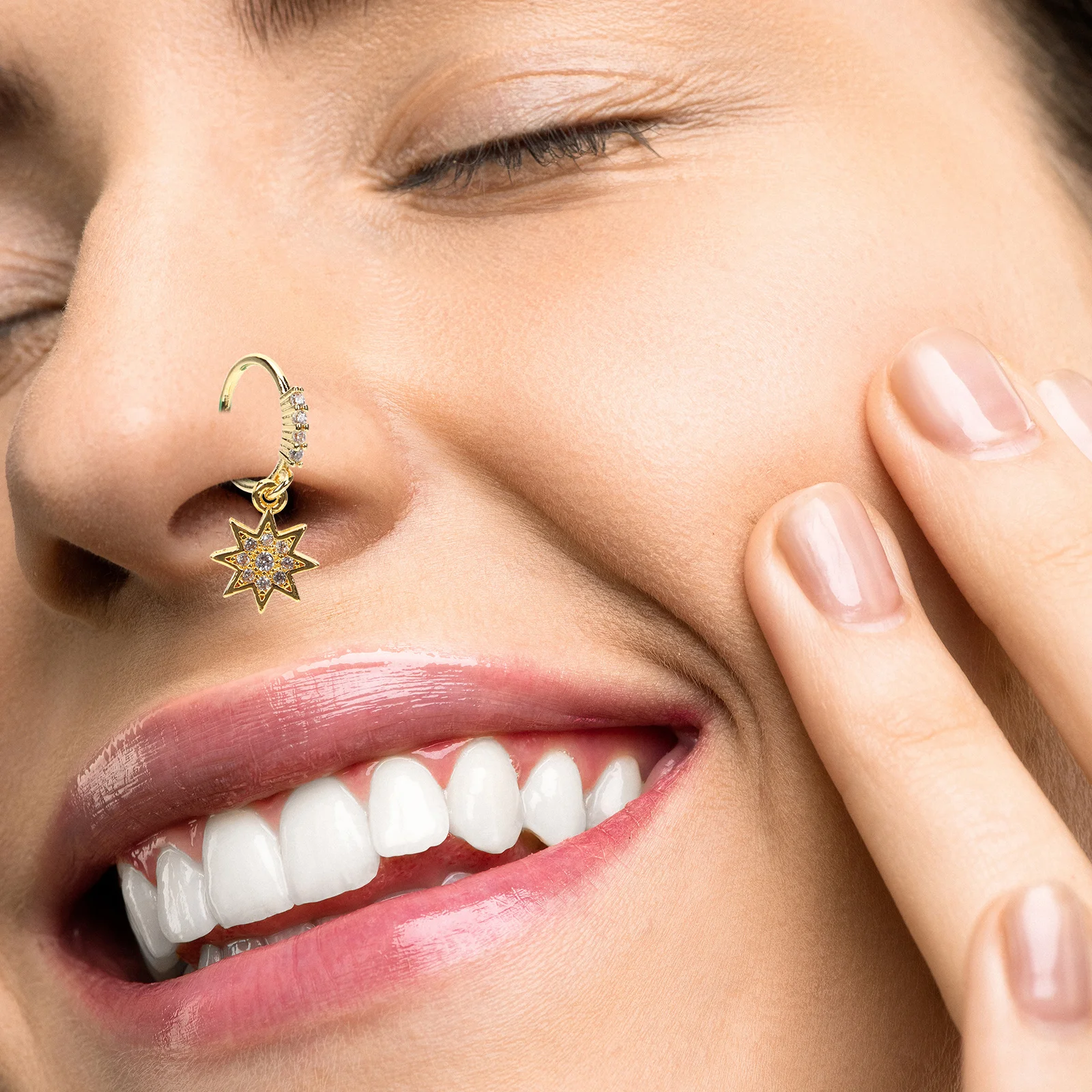 Кольца в носу, обручи из сплава - Фотография_5