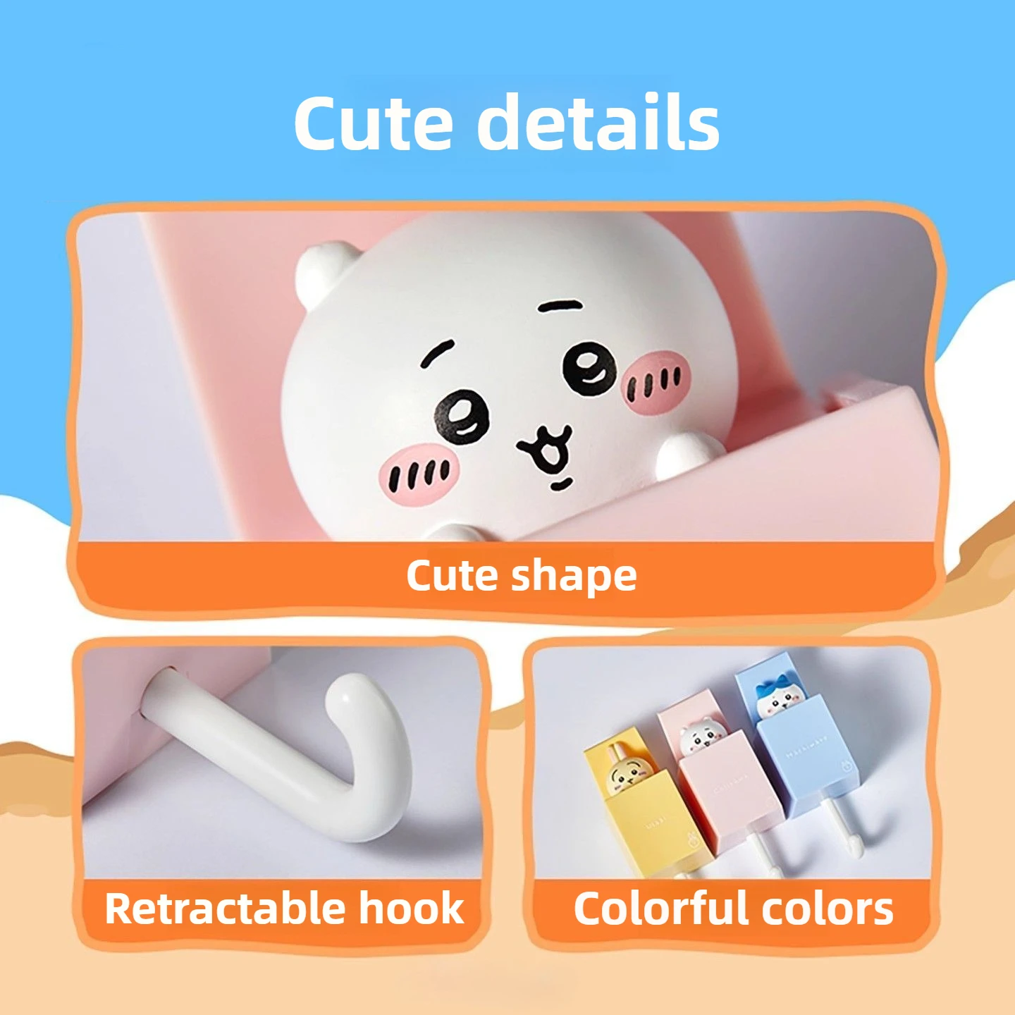 Выдвижные крючки chiikawa summer - Фотография_5