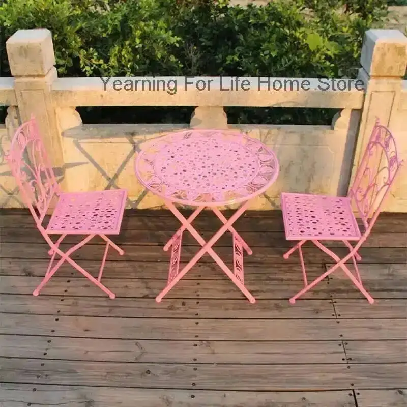 Уличный металлический креативный набор для патио - Фотография_2