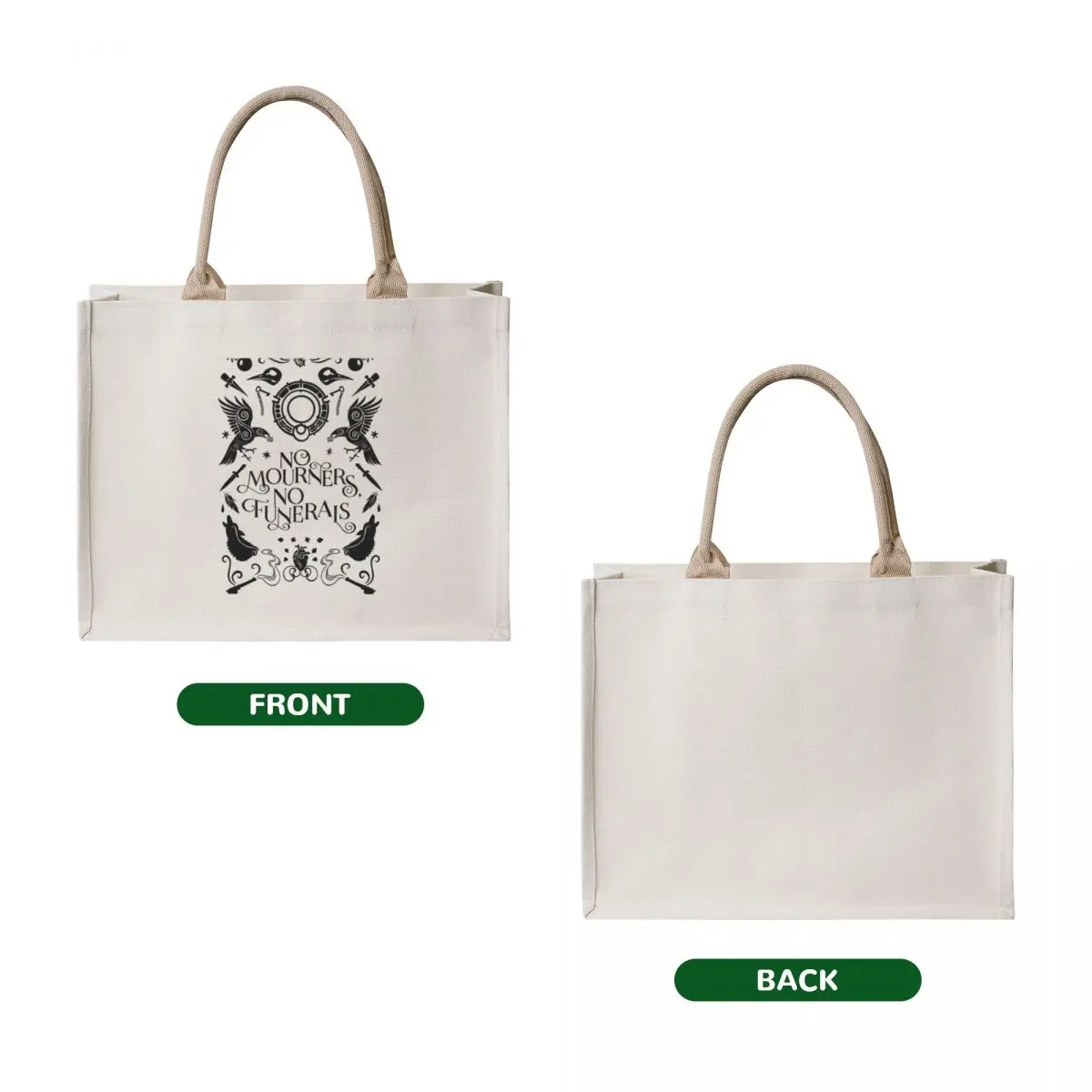 Six of crows no mourners no funerals tote bag - Фотография_2