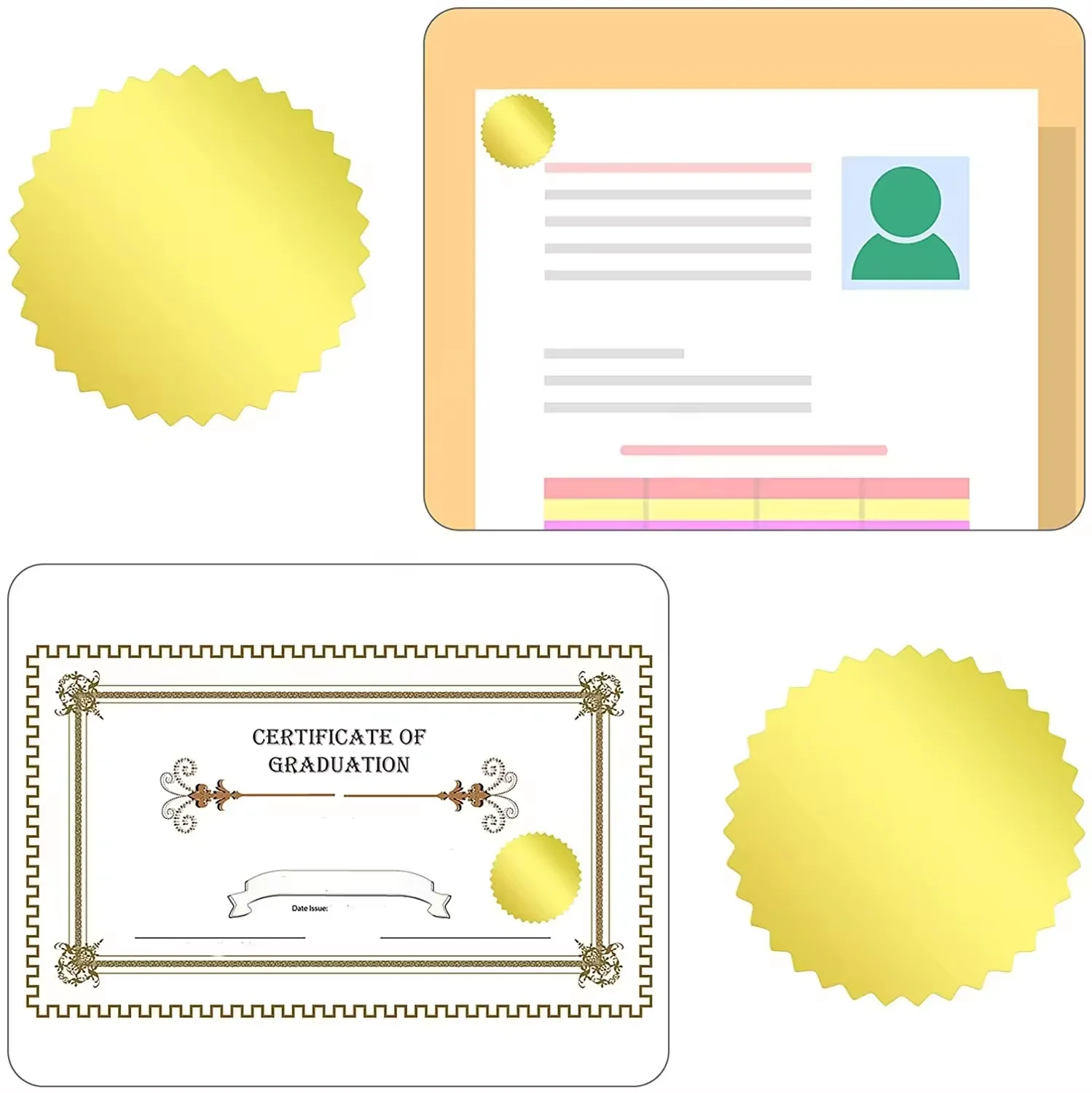 Золотистые металлические серти - Фотография_4