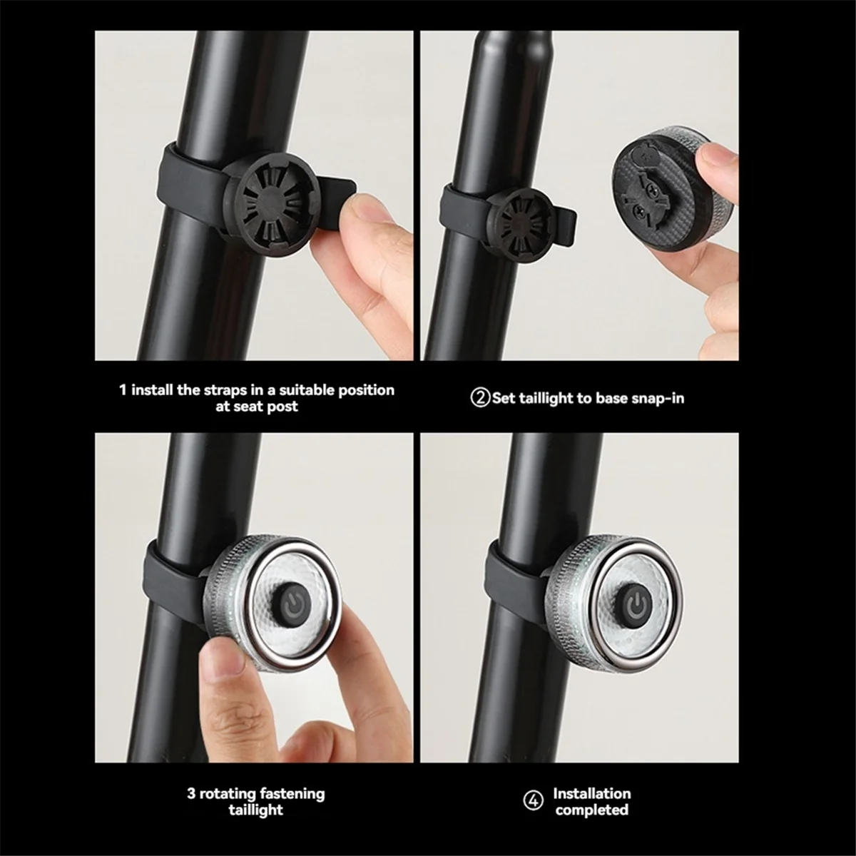 Велосипедный умный тормозной светильник с автоматическим датчиком - Фотография_4