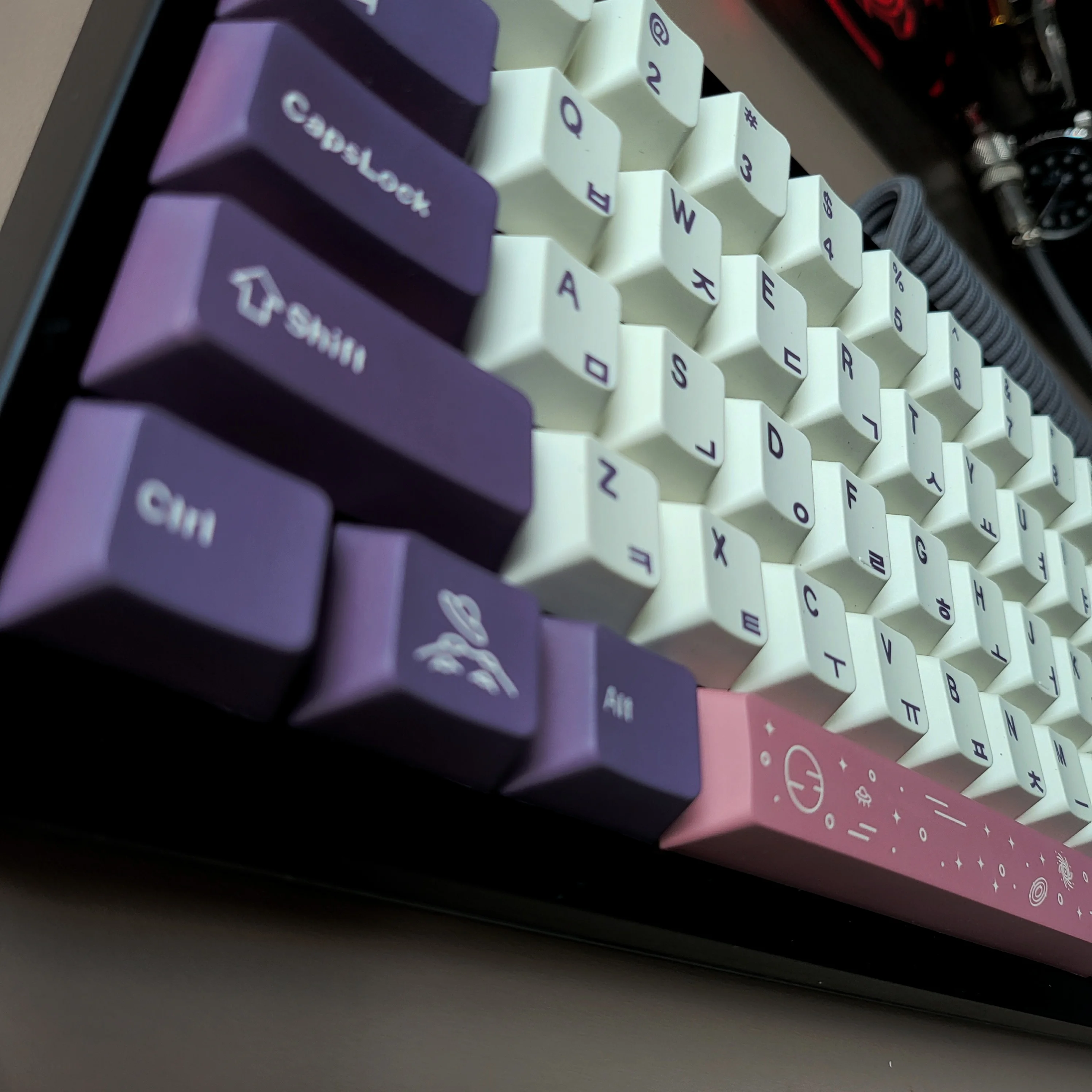 Фиолетовые колпачки для клавиш cherry dye sub - Фотография_4