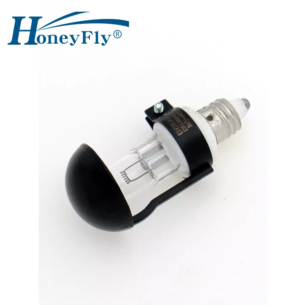Офтеневая галогенная лампа honeyfly e11 24 в 40 вт с черным зонтом