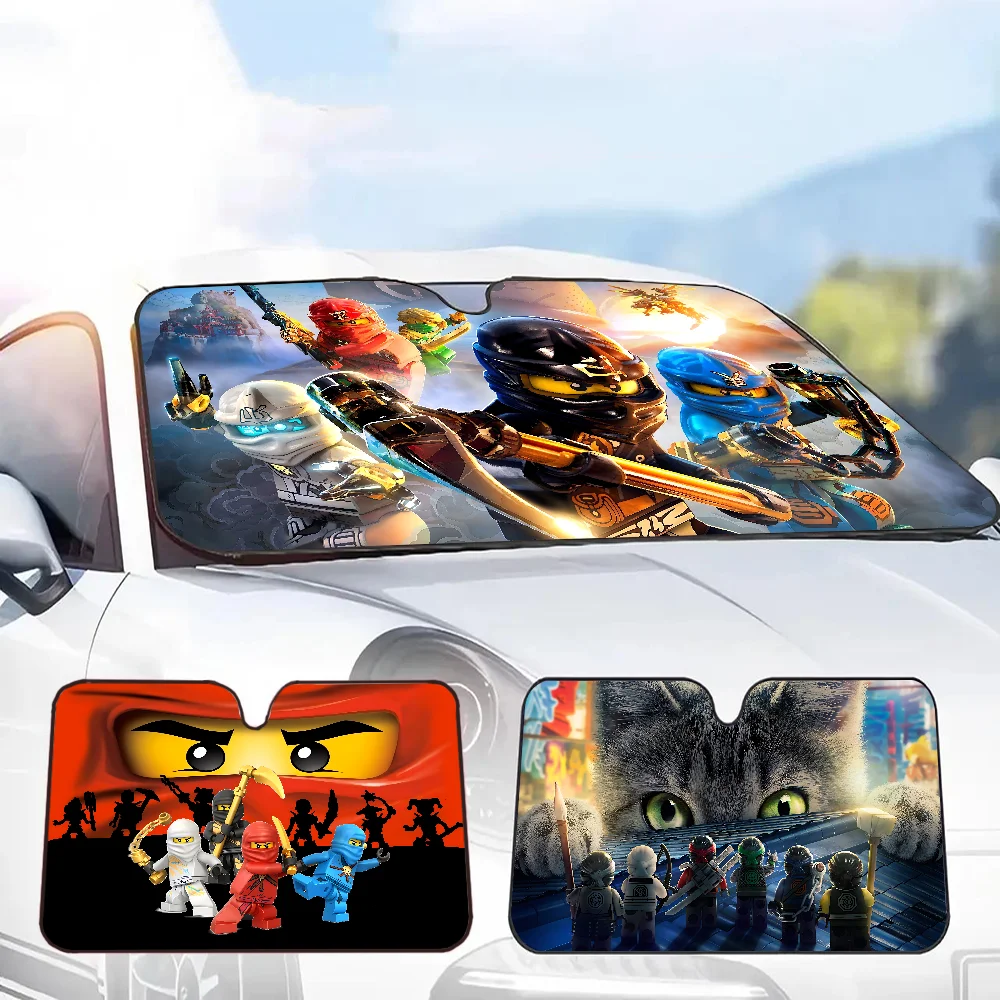 Солнцезащитный козырек на лобовое стекло с рисунком n-ninjago
