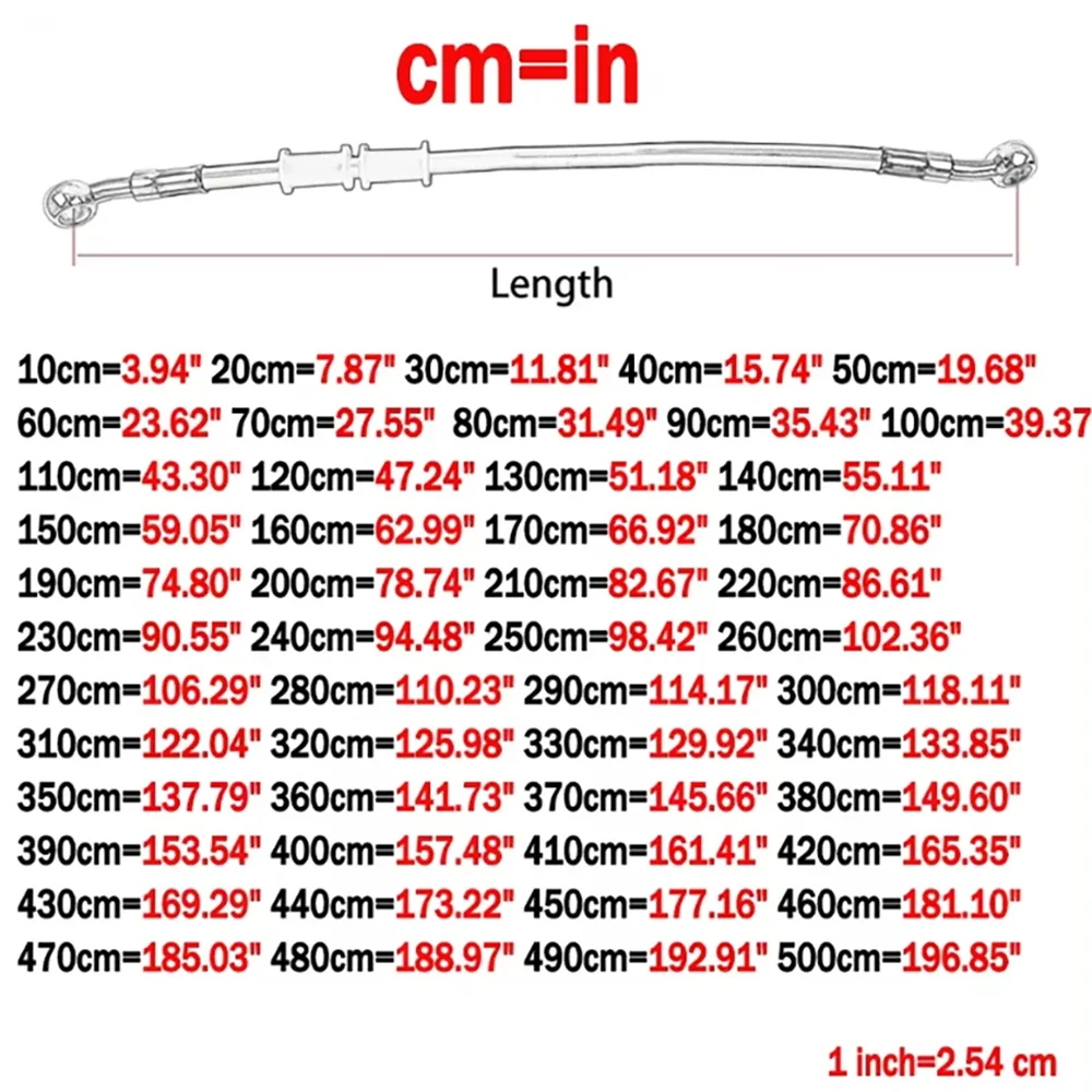 30 см-2400 см мотоциклетные плетеные масляные шланги - Фотография_6
