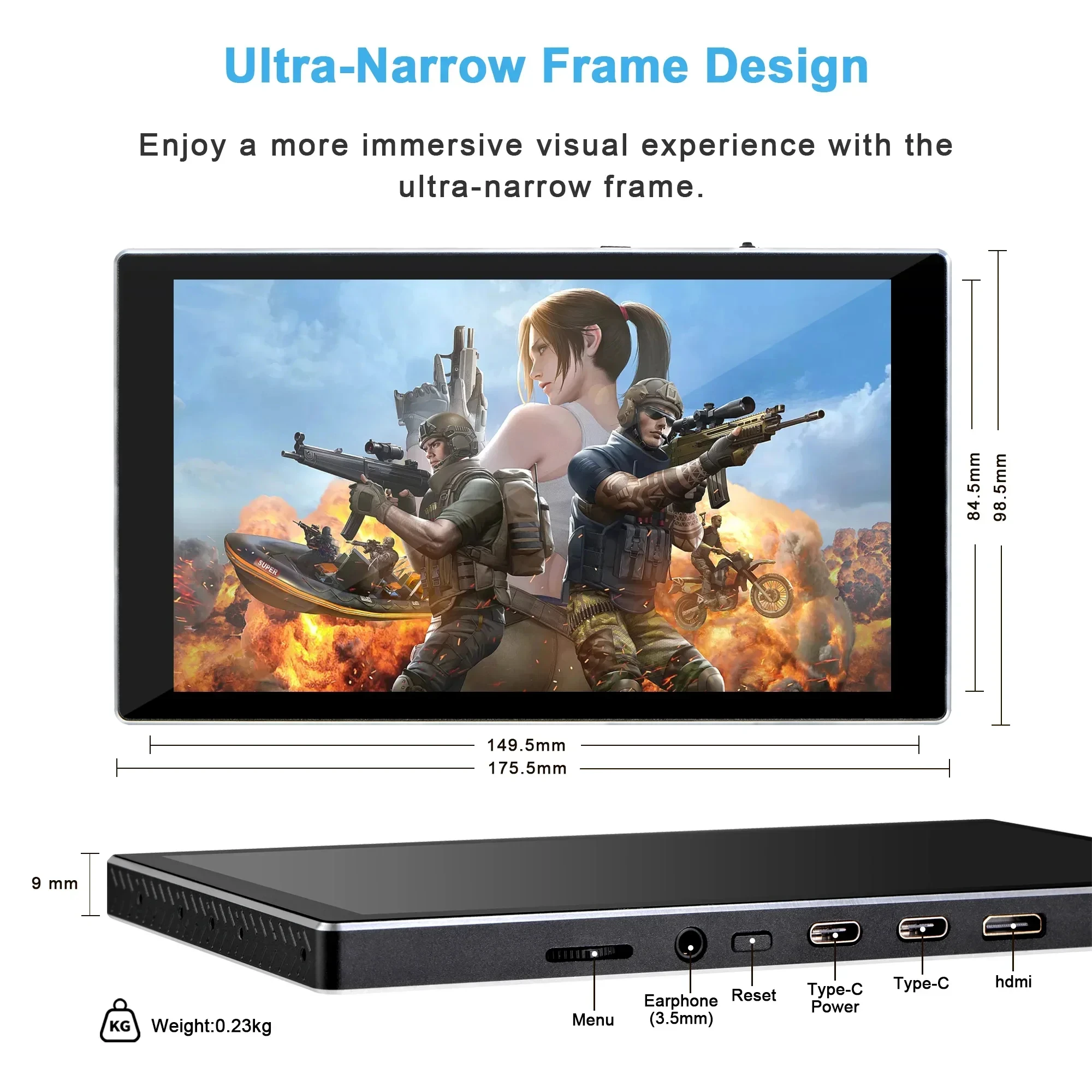 Wisecoco 7-дюймовый сенсорный монитор - Фотография_3