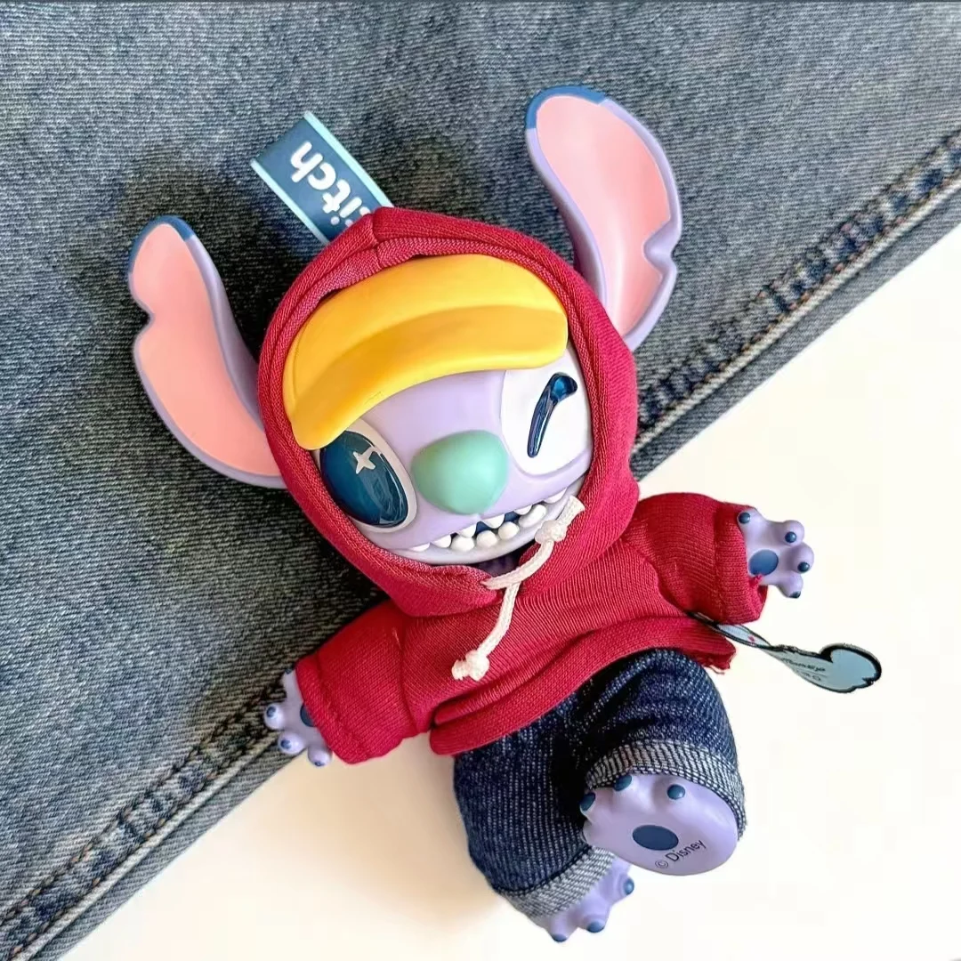 Виниловые плюшевые брелки stitch blind box genz street series - Фотография_5
