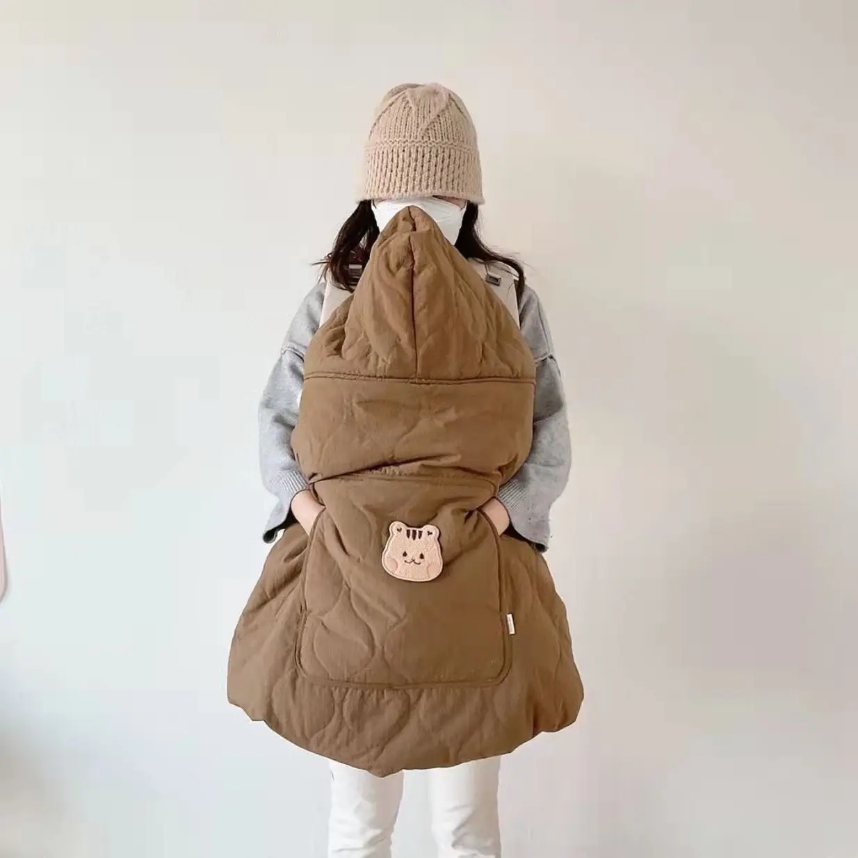 Ins hooded blanket for baby stroller - Фотография_5