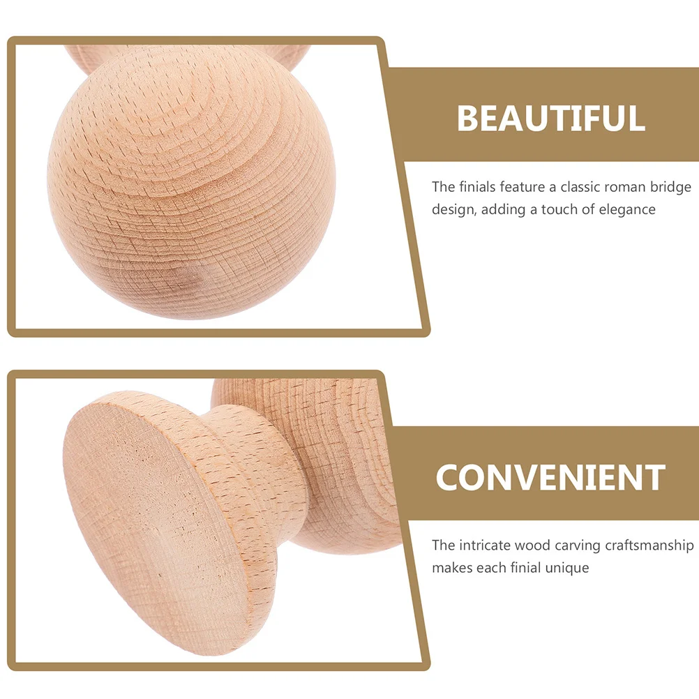 Шариковый наконечник из цельного дерева для мебели - Фотография_4