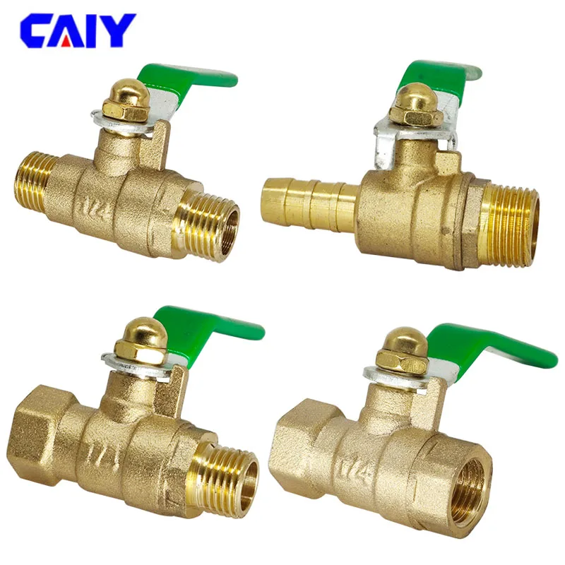 Латунный двухсторонний запорный