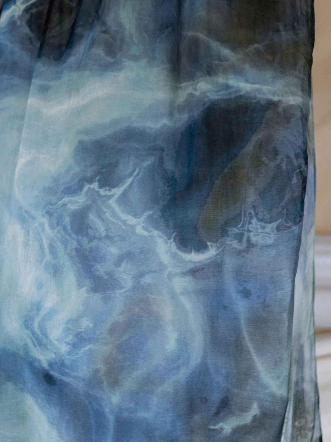 Новый женский акварельный шарф-хиджаб - Фотография_5