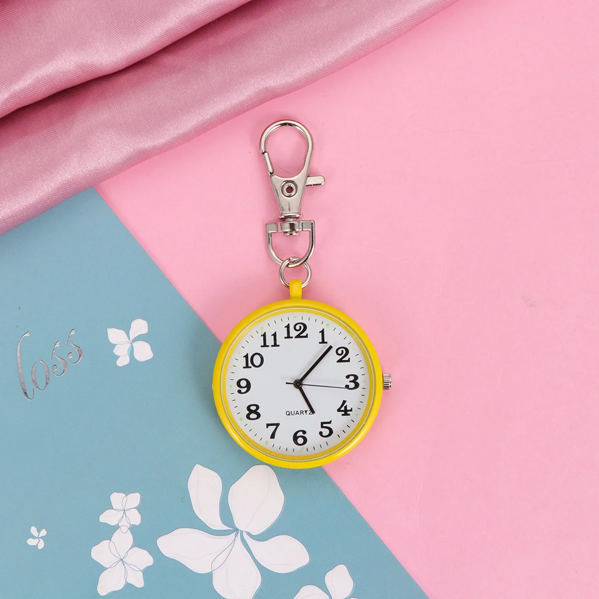 Небесно-голубые ретро подвесные карманные часы - Фотография_4