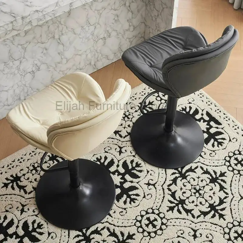 Скандинавские барные стулья из искусственной кожи - Фотография_3