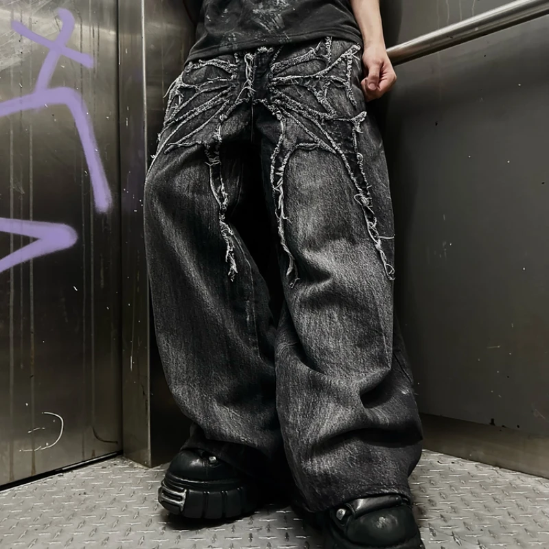 Y2k phantom jeans high street spider - Фотография_4