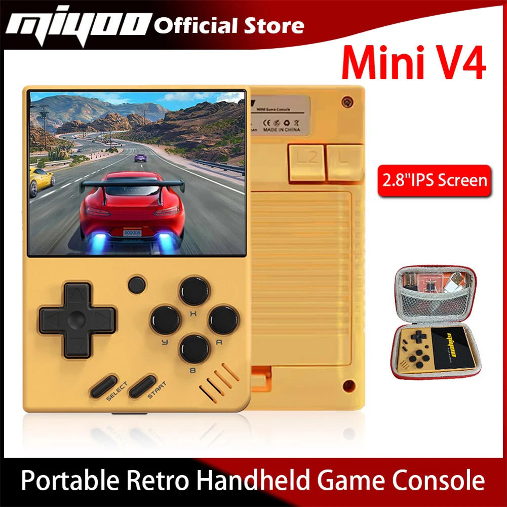 Портативная портативная игровая консоль miyoo mini v4 в стиле ретро