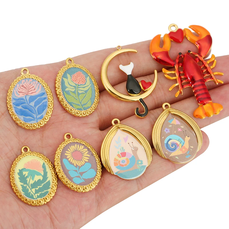 Разноцветные эмалированные подвески - Фотография_6