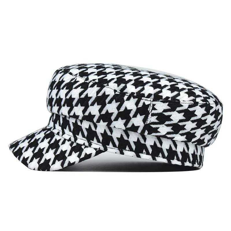 Модная кепка с узором "houndstooth" - Фотография_4