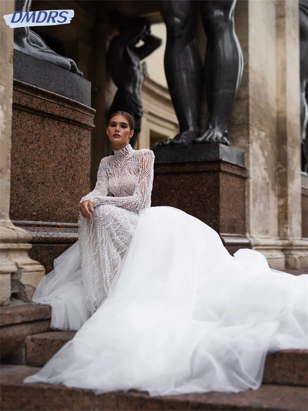 Роскошные свадебные платья из бисера 2025 - Фотография_2