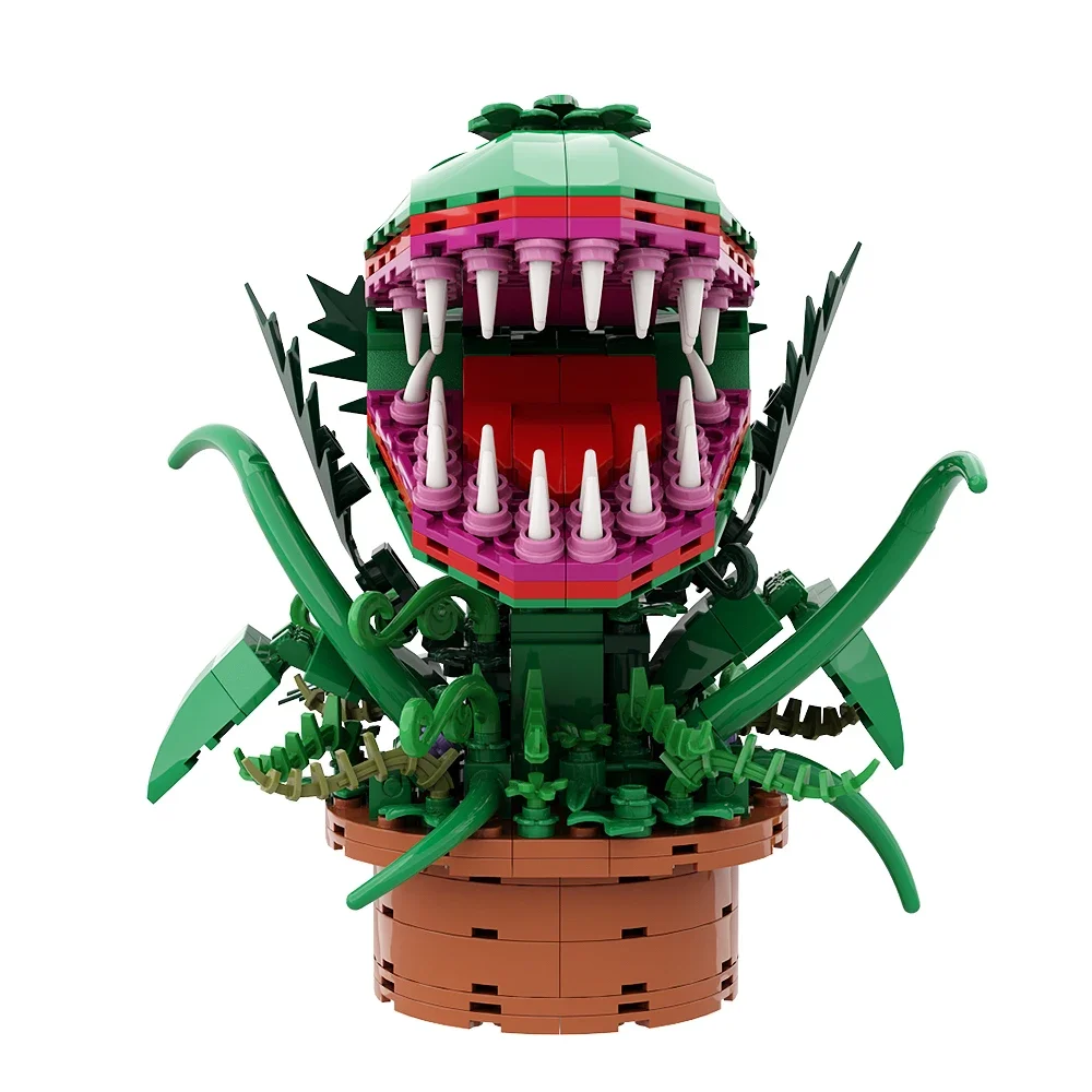 Gobricks moc горшечные растения cannibal flowers - Фотография_2