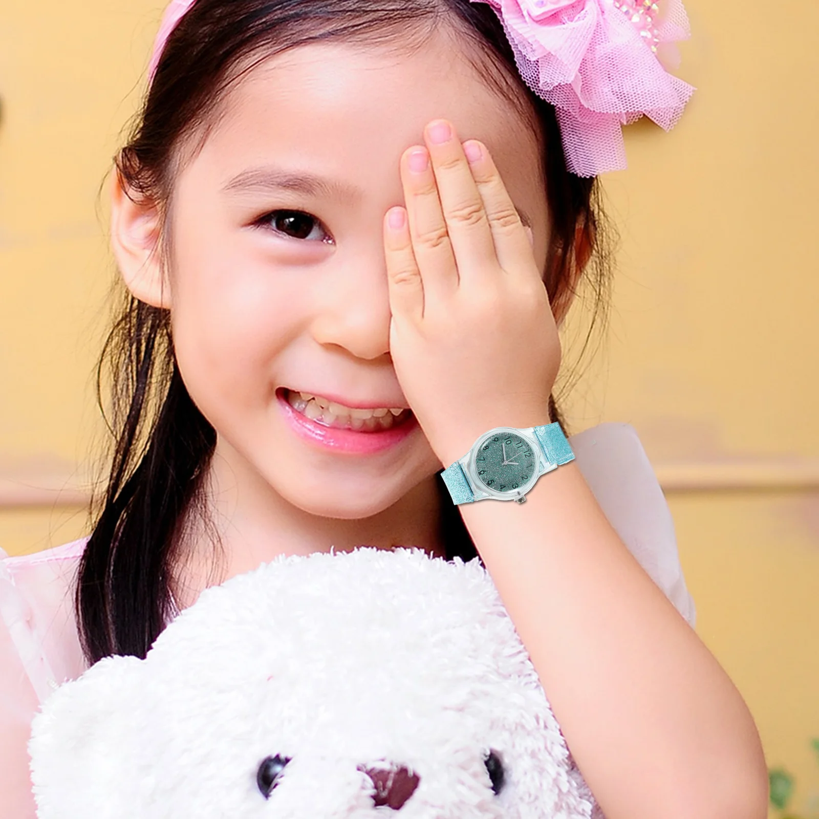 Детские часы, синие красочные мультяшные