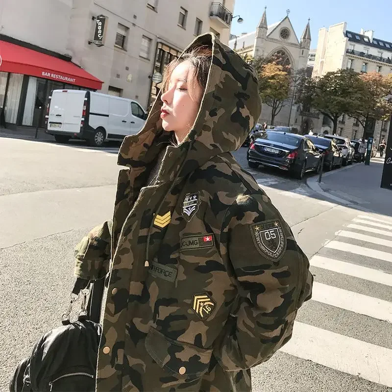 Новые камуфляжные хлопковые парки для женщин
