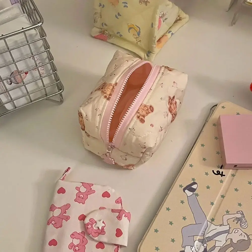 Kawaii мультяшный медведь косметичка
