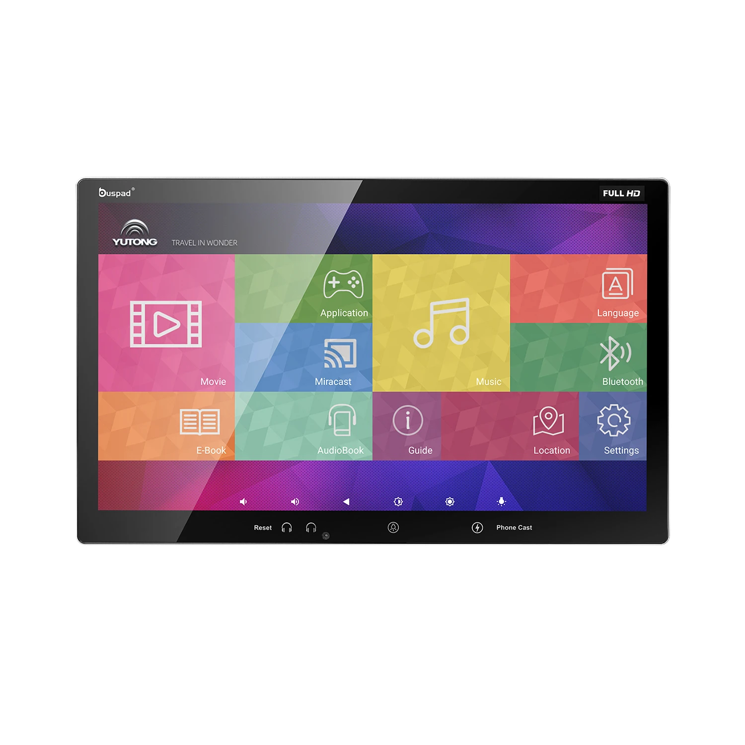 Buspad 13,3-дюймовый дисплей android touch bus vod для автобусов