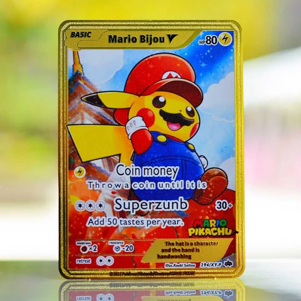 Аниме золотая карта tcg карты покемонов - Фотография_2