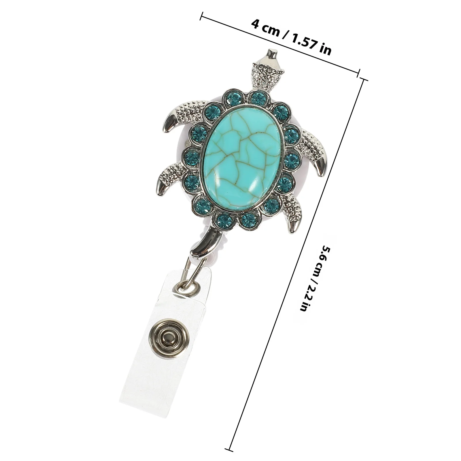 Выдвижная пряжка для бейджа в форме черепахи - Фотография_2