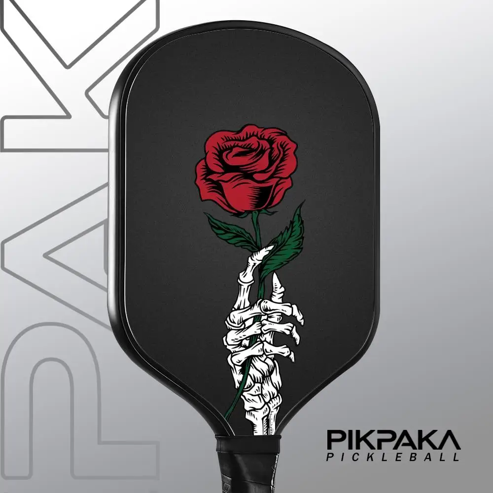 Скелет с рисунком розы pickleball - Фотография_3