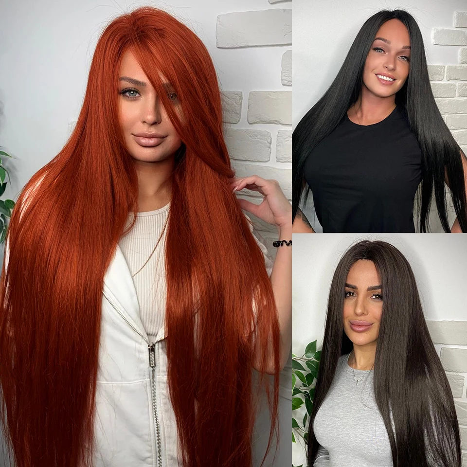 30-дюймовые прямые пучки волос ariel «конский пони» - Фотография_4