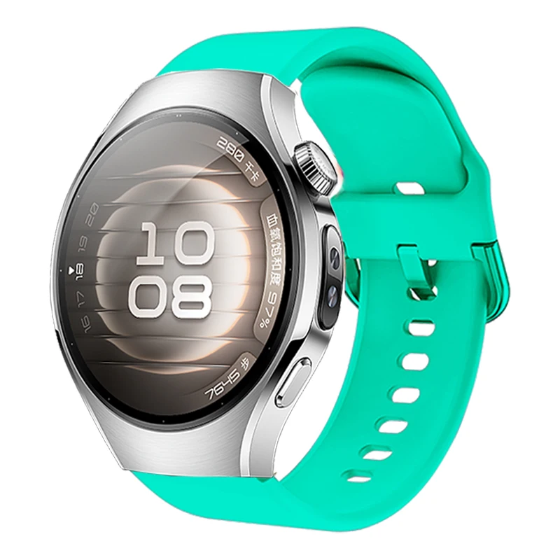 Силиконовый ремешок 18 мм с цветной пряжкой для huawei watch gt4 41 мм - Фотография_3