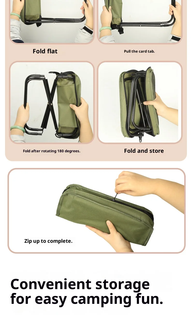 Портативный складной стул для кемпинга - Фотография_6