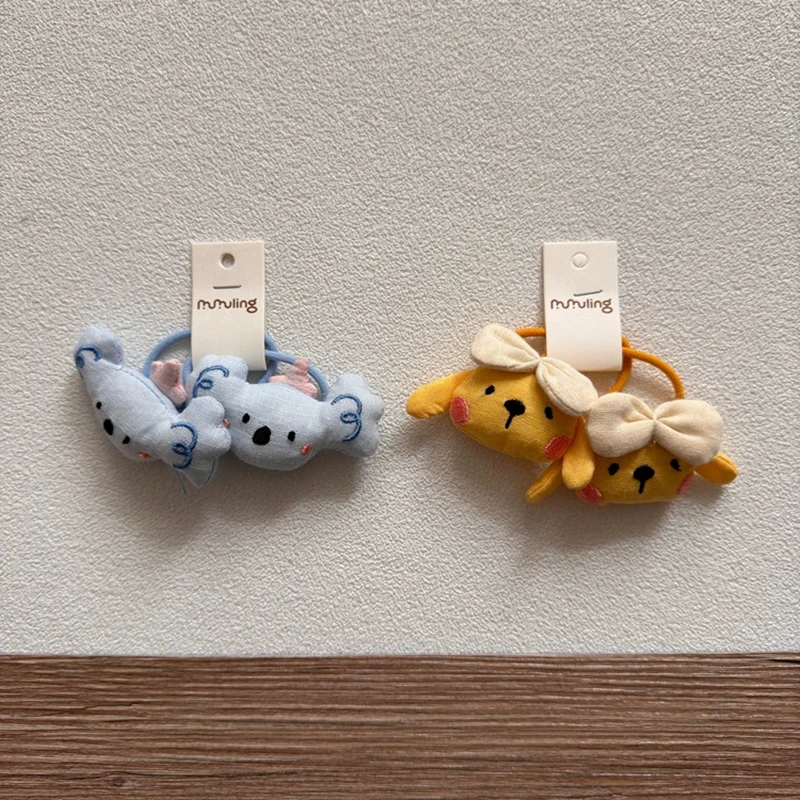 Эластичные резинки для волос с рисунком утки для девочек - Фотография_3