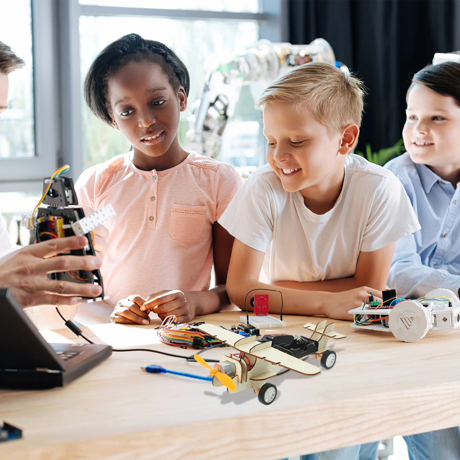 1 комплект, деревянный самолет «сделай сам»