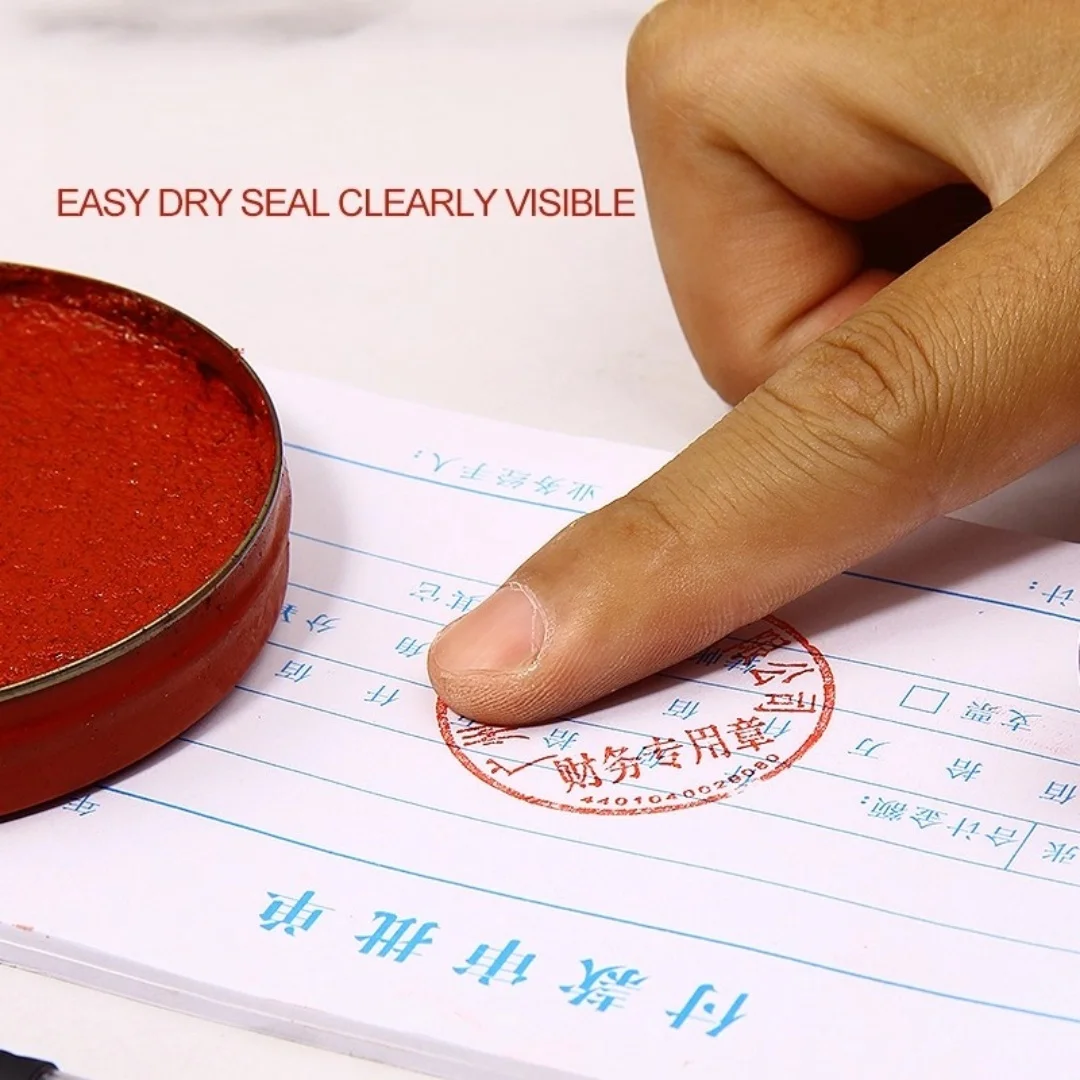 Красные чернильные подушечки для печати - Фотография_2