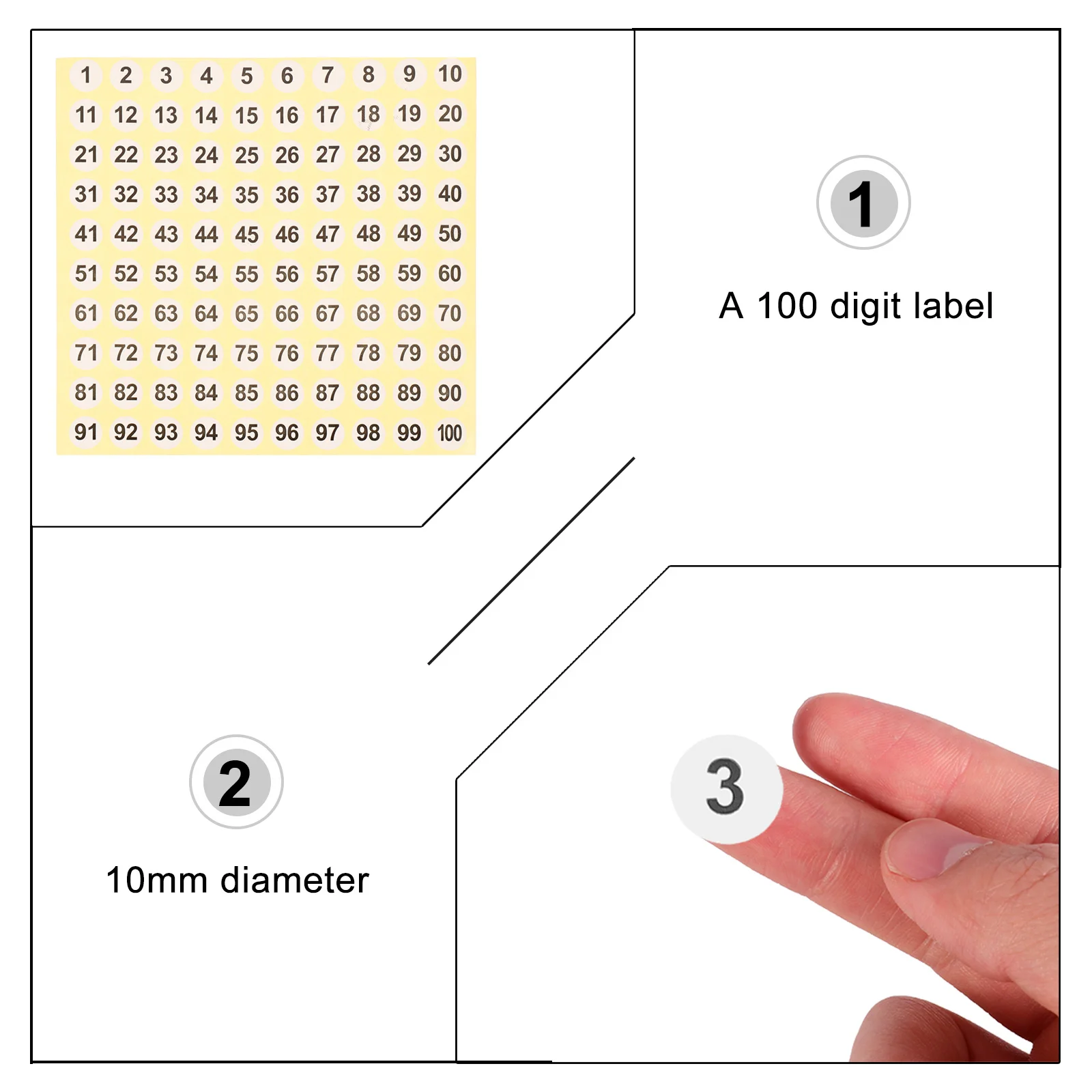 Самоклеящиеся наклейки с номерами - Фотография_4