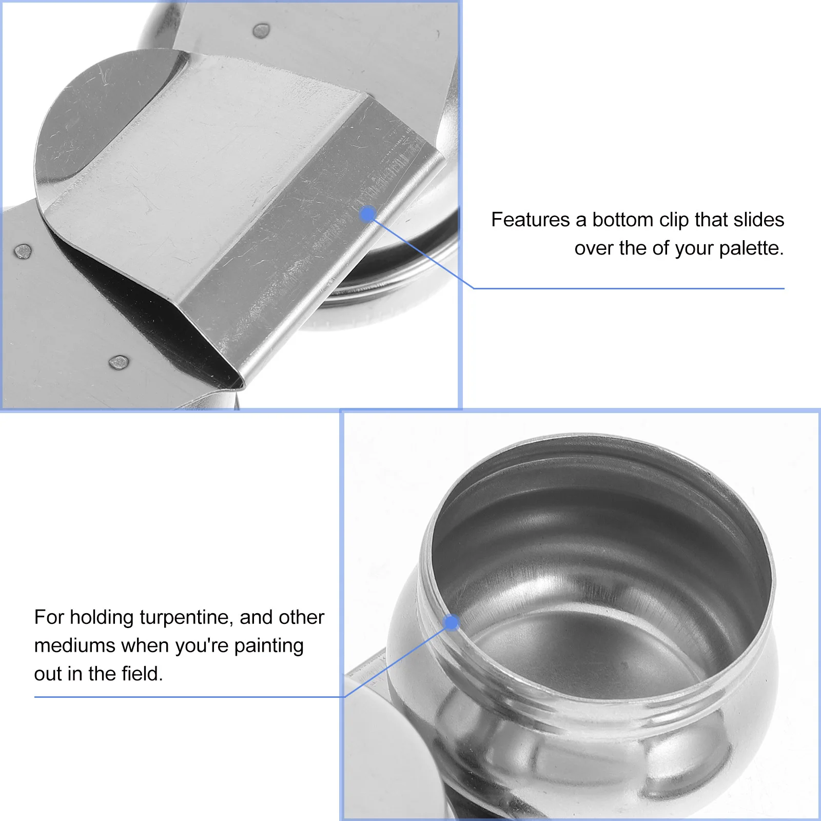 Двойной зажим из нержавеющей стали с крышками - Фотография_6
