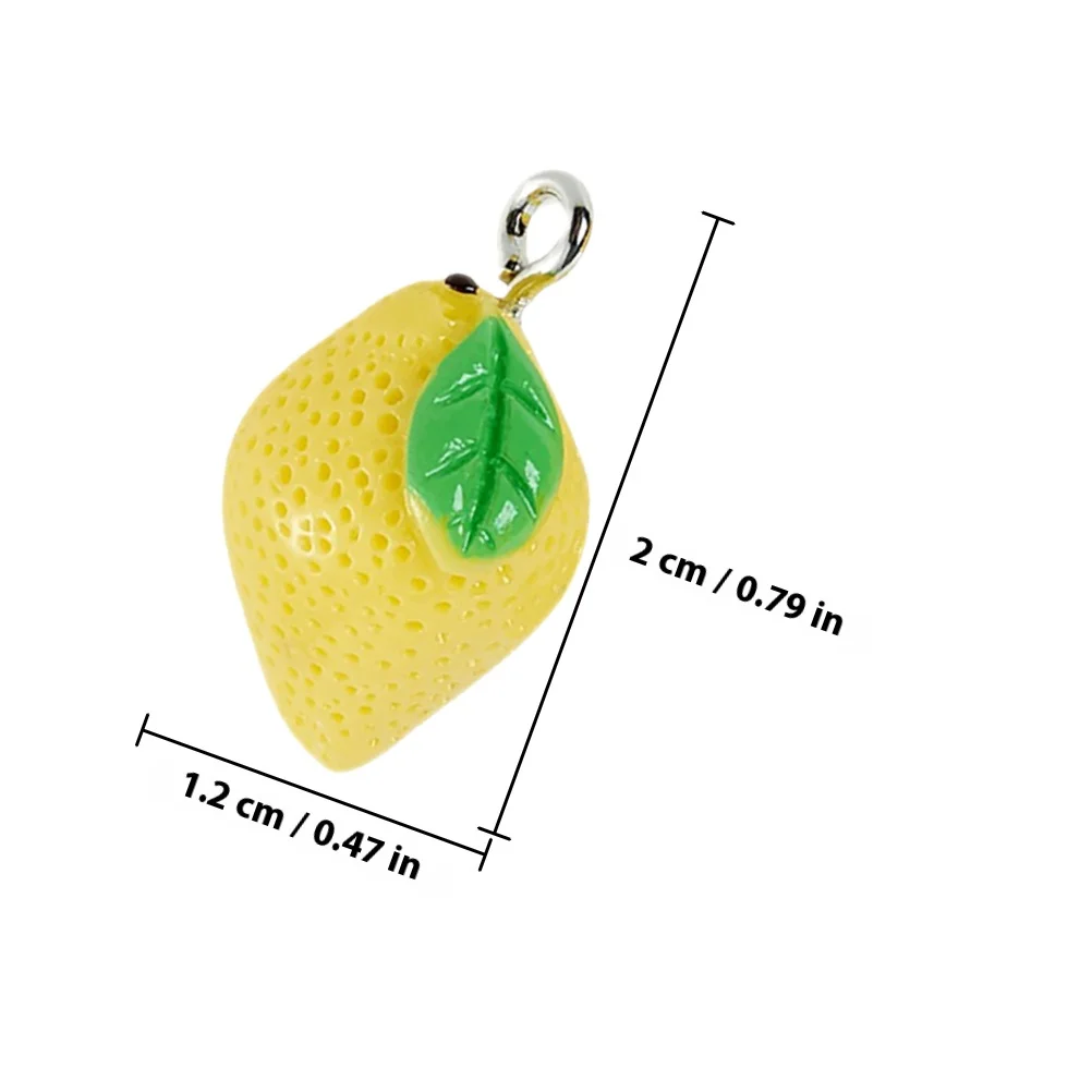 Подвески в виде лимона из смолы - Фотография_6